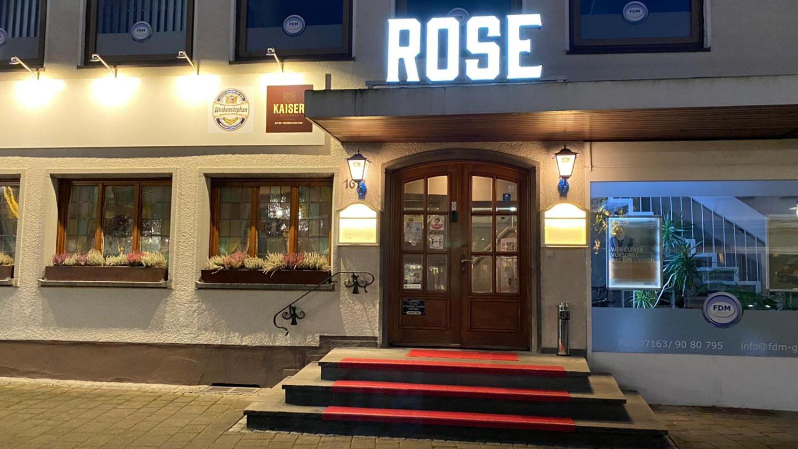 Hotel Goldene Rose Ebersbach an der Fils Exterior foto